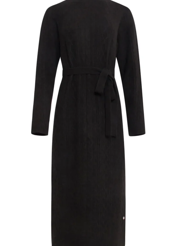 Smashed Lemon Warm Hug 60's Midi Dress Black