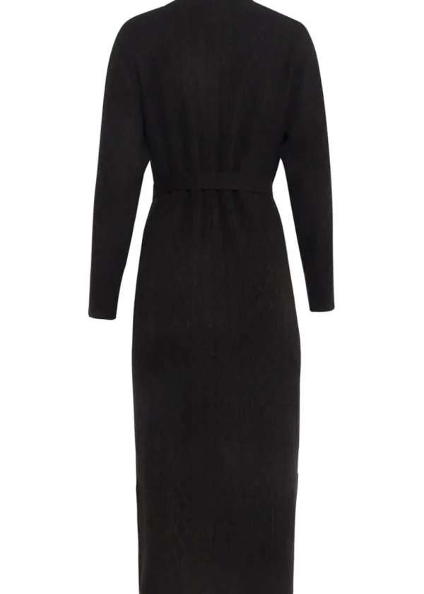 Smashed Lemon Warm Hug 60's Midi Dress Black