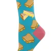 Socksmith Grilled Cheese Socks Blue