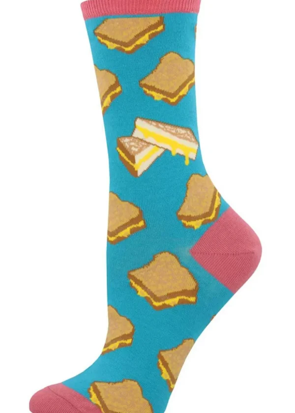 Socksmith Grilled Cheese Socks Blue