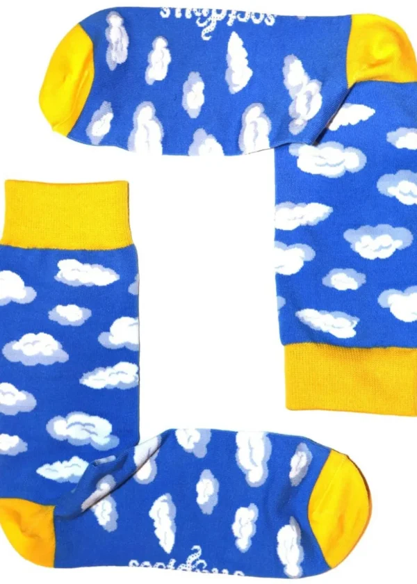 Soctopus Clouds Socks Blue