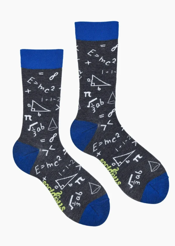 Soctopus Do These Add Up? Math Socks Grey