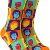 Soctopus John Lennon Socks Orange