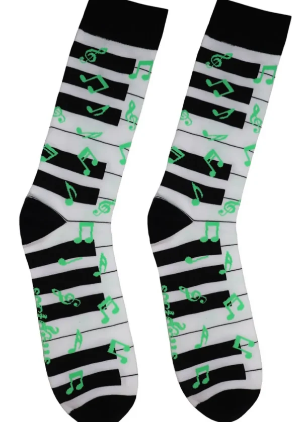 Soctopus Piano Socks White