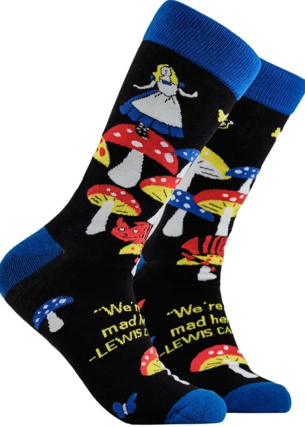 Soctopus Where's Wonder Land Socks Black