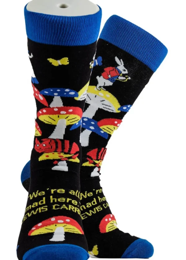 Soctopus Where's Wonder Land Socks Black
