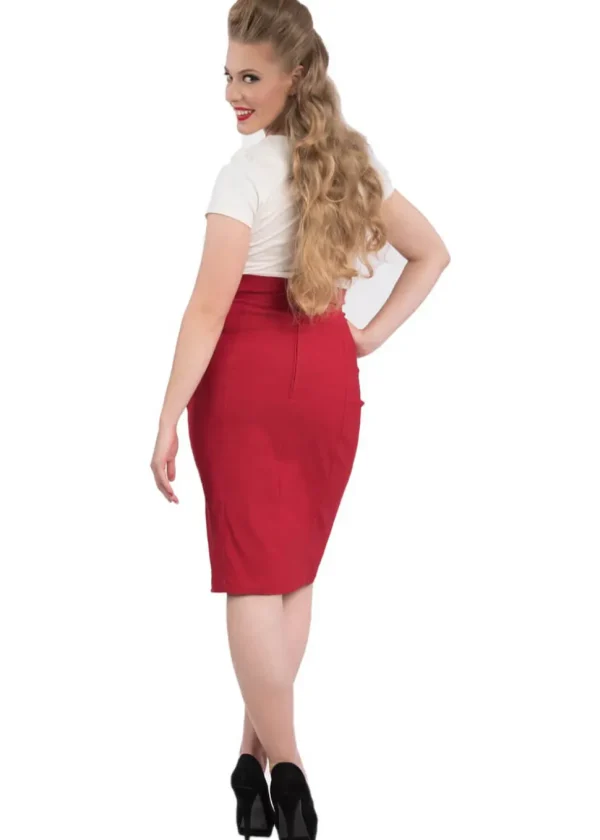 Steady Clothing Cora 50's Pencil Skirt Red