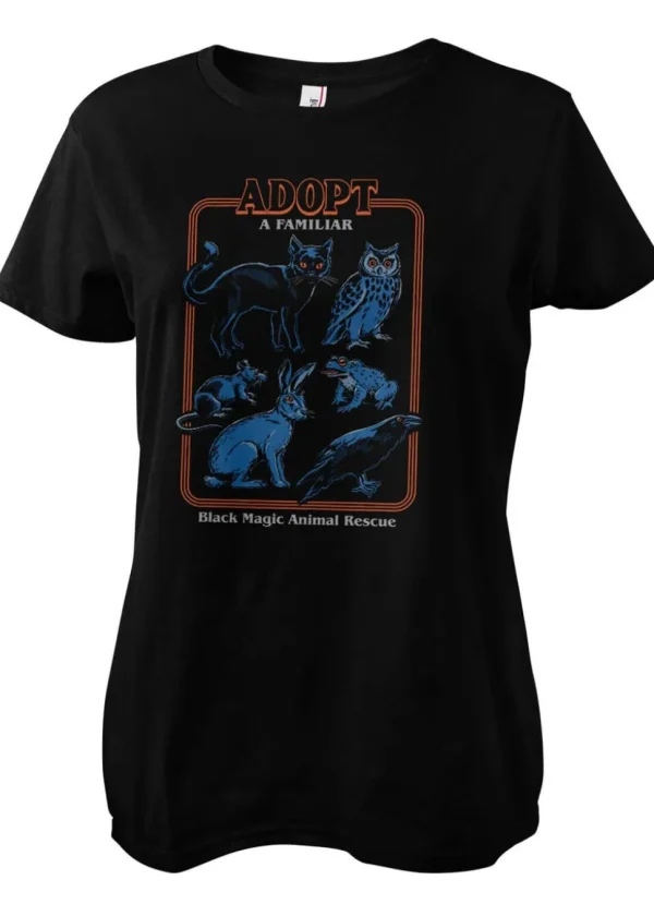 Steven Rhodes Adopt A Familiar Girly T-Shirt Black Blue