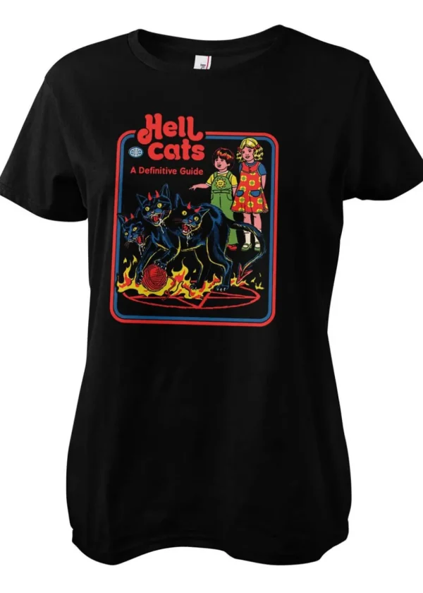 Steven Rhodes Hell Cats Girly T-Shirt Black