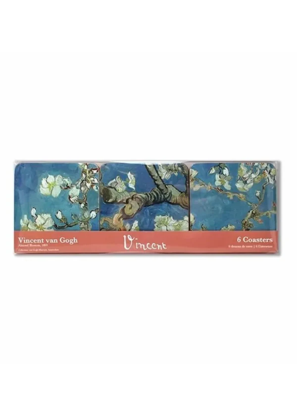 Succubus Art Almond Blossom van Gogh Set of 6 Coasters
