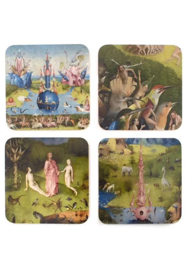 Succubus Art Garden Of Earthly Delights Bosch Set of 4 Coasters