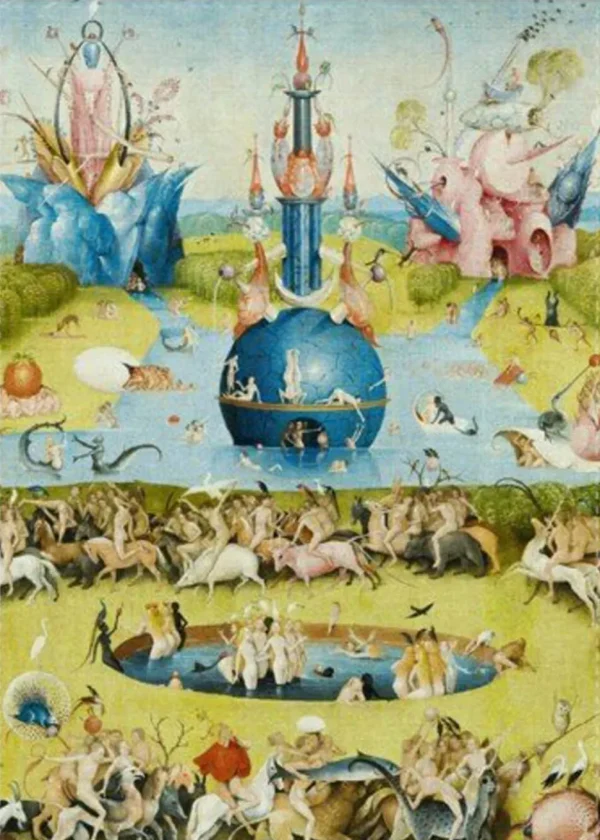 Succubus Art Garden Of Earthly Delights Bosch Tea Towel