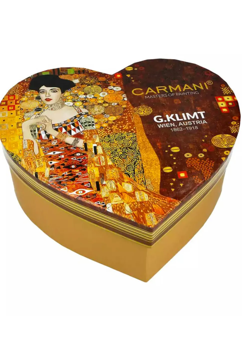 succubus_art_klimt_adele__2.webp Succubus Art Klimt Adele Bloch-Bauer Heart Set of 2 Mugs Blue