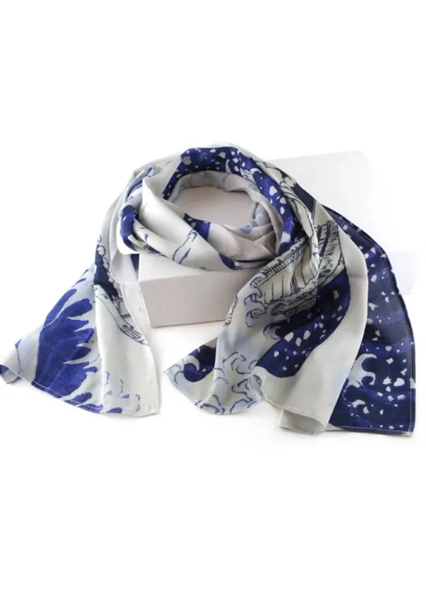 Succubus Art The Great Wave Hokusai Scarf