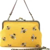 Succubus Bags Bees Kisslock Handbag Yellow