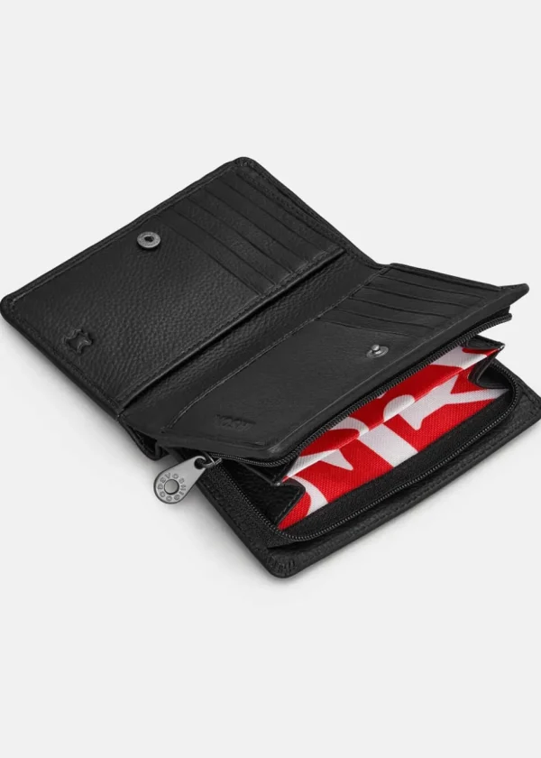 Succubus Bags Books Amongst Butterflies Leather Zip Around Wallet Black