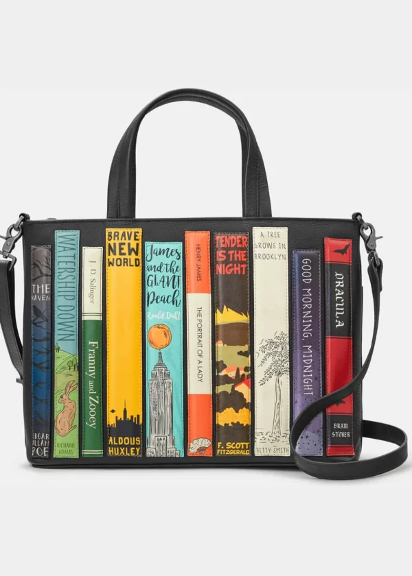 Succubus Bags Books Bookworm Leather Grab Bag Brown
