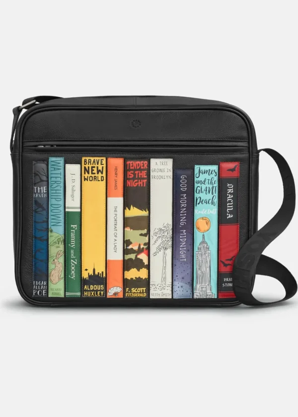 Succubus Bags Books Bookworm Messenger Bag Black