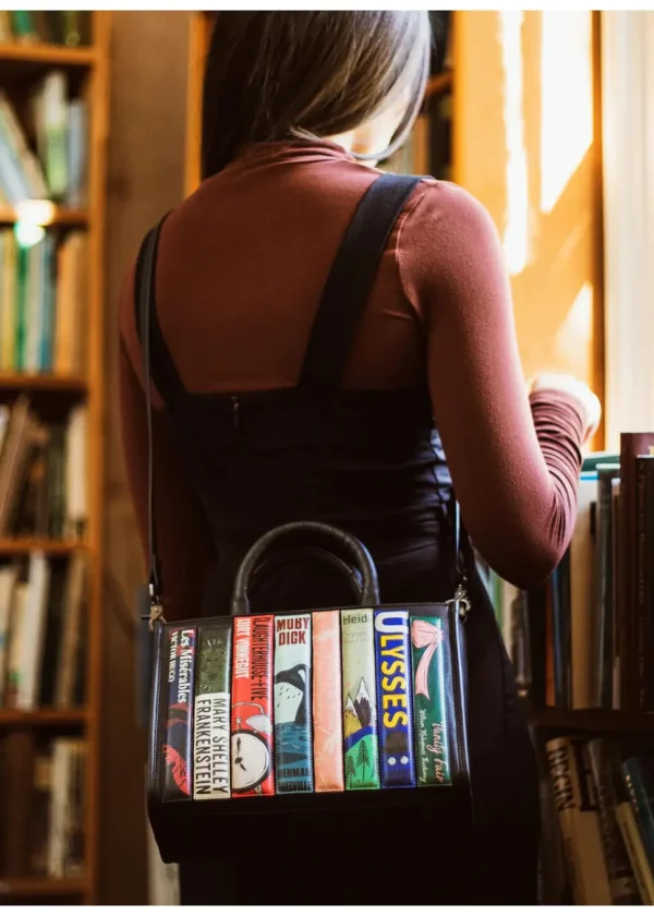 Succubus Bags Books Classic Bookworm Vegan Grab Bag Black
