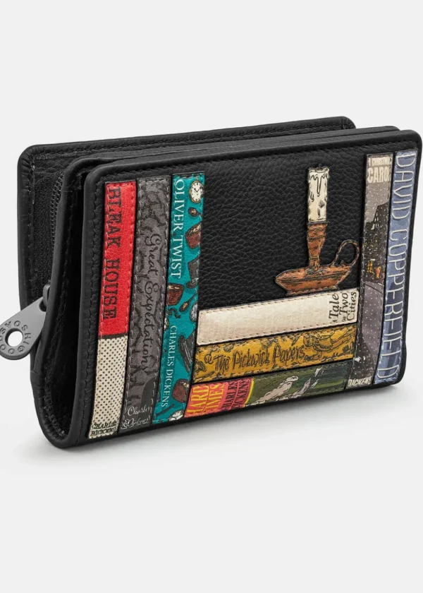 Succubus Bags Books Dickens Bookworm Leather Wallet Black