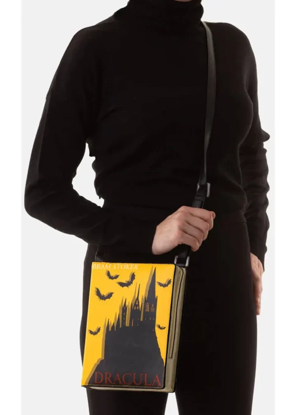 Succubus Bags Books Dracula Vegan Crossbody Bag Black