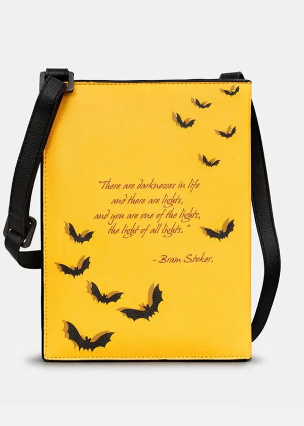 Succubus Bags Books Dracula Vegan Crossbody Bag Black