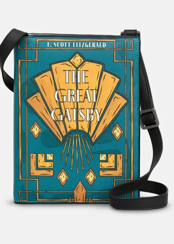 Succubus Bags Books Great Gatsby Vegan Crossbody Bag Black