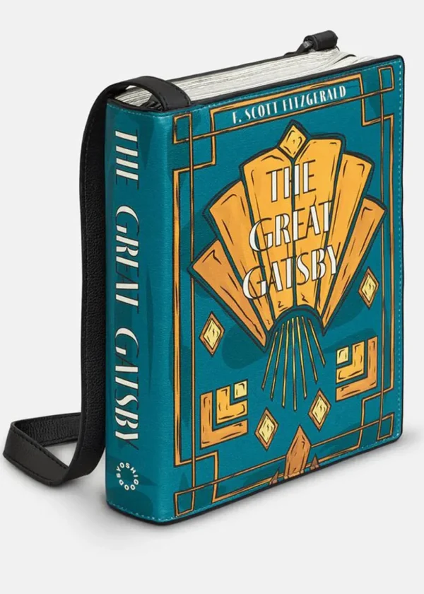 Succubus Bags Books Great Gatsby Vegan Crossbody Bag Black