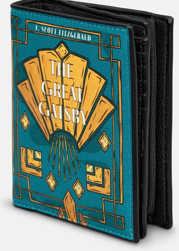 Succubus Bags Books Great Gatsby Vegan Zip Around Wallet Black