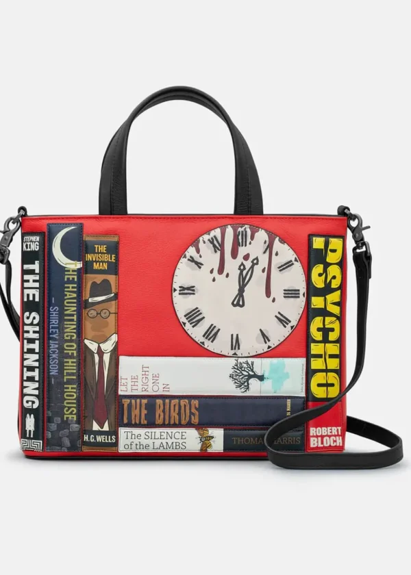 Succubus Bags Books Horror Bookworm Leather Grab Bag Red