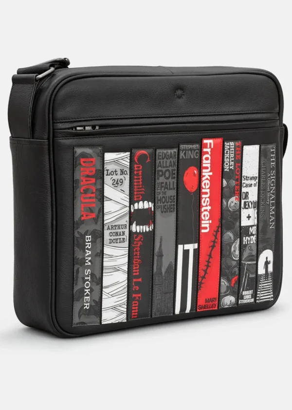 Succubus Bags Books Horror Bookworm Messenger Tas Zwart