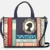 Succubus Bags Books Jane Austen Bookworm Leather Grab Bag Navy