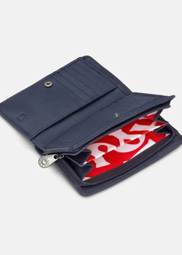 Succubus Bags Books Jane Austen Bookworm Leather Zip Around Wallet Navy