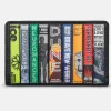 Succubus Bags Books Sci-Fi Bookworm Leather Zip Around Wallet Black