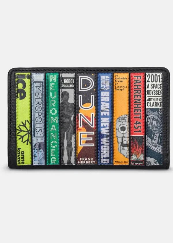 Succubus Bags Books Sci-Fi Bookworm Leather Zip Around Wallet Black