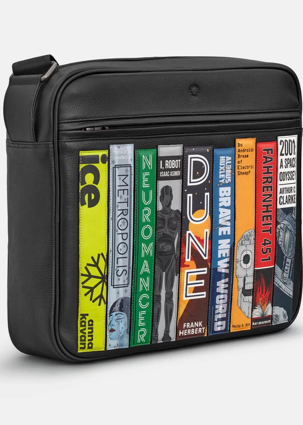 succubus_bags_books_scifi_1-2.webp Succubus Bags Books Sci-Fi Bookworm Messenger Bag Black