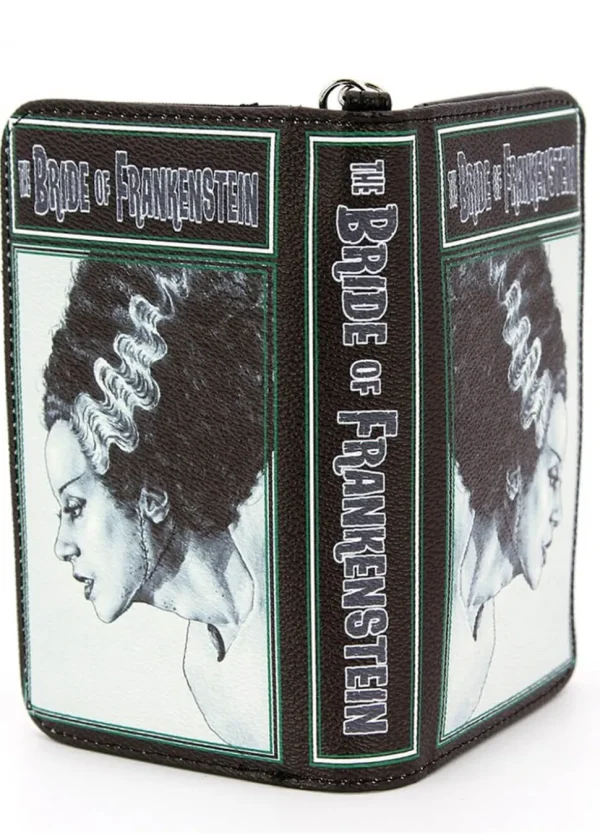 Succubus Bags Bride of Frankenstein Book Wristlet Wallet Black