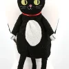 Succubus Bags Furry Black Cat Backpack Black