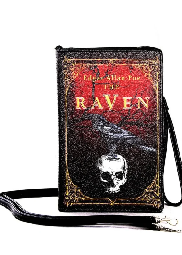 Succubus Bags The Raven Edgar Allan Poe Book Shoulderbag Black