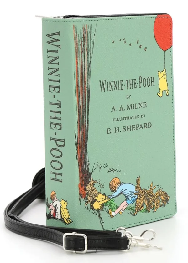 Succubus Bags Winnie the Pooh Book Wristlet Wallet Green