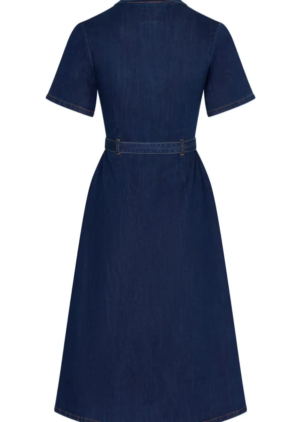 Succubus Clothing Rosie Denim 50's Swing Dress Navy