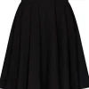 Succubus Clothing Suzy Denim 50's Swing Skirt Black
