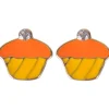 Succubus Crystal Cupcake Earrings Yellow