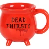 Succubus Dead Thirsty Cauldron Mug Red