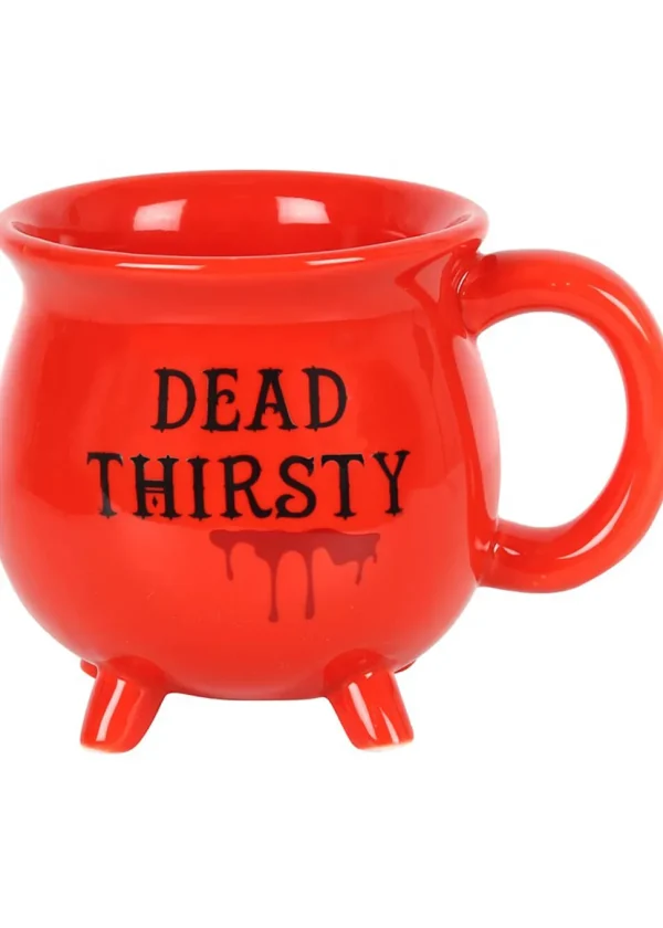 Succubus Dead Thirsty Cauldron Mug Red