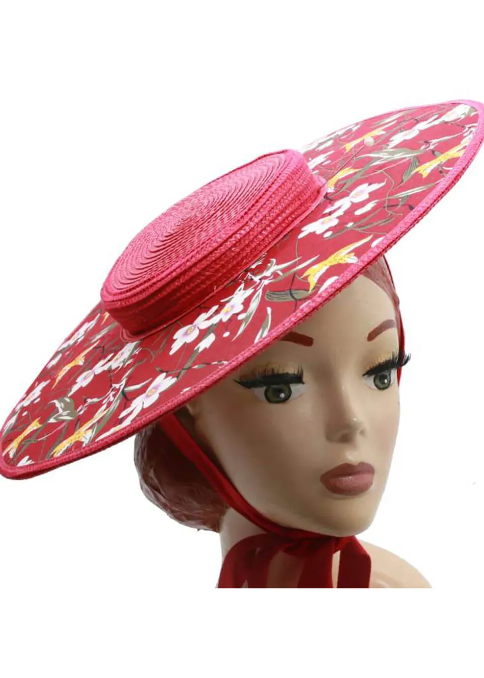 succubus_fancy_cartwheel__0.webp Succubus Fancy Cartwheel Floral 50's Strawhat Red