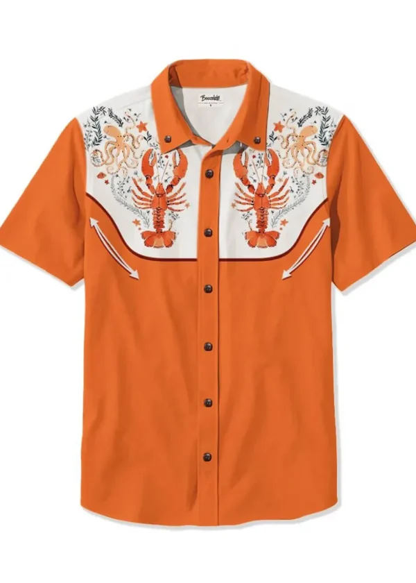 Succubus Gents Lobster Life Shirt Orange