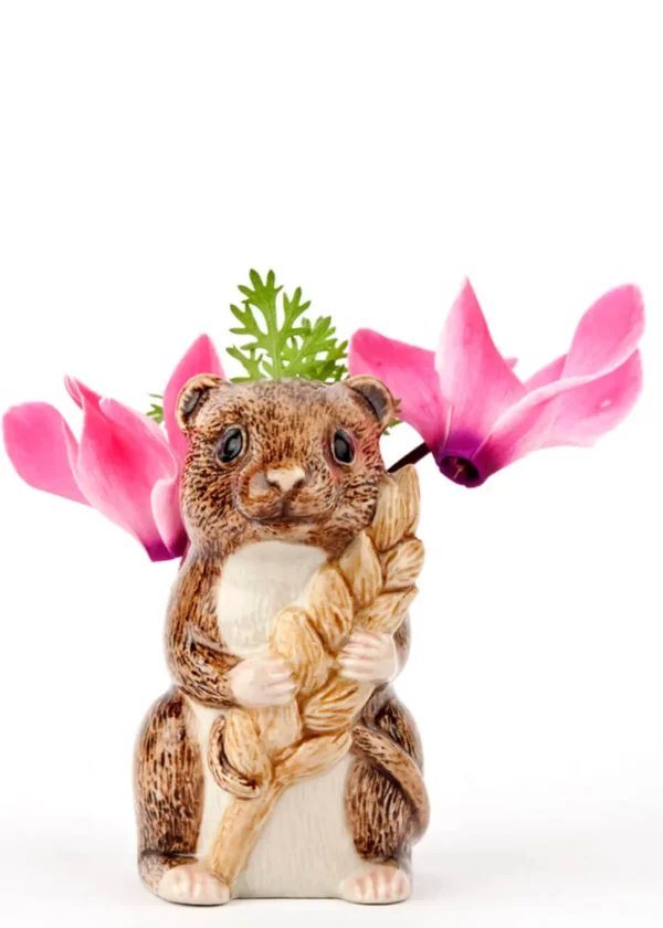 Succubus Home Animal Harvest Mouse Bud Vase Brown