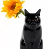 Succubus Home Animal Lucky Cat Small Vase Black