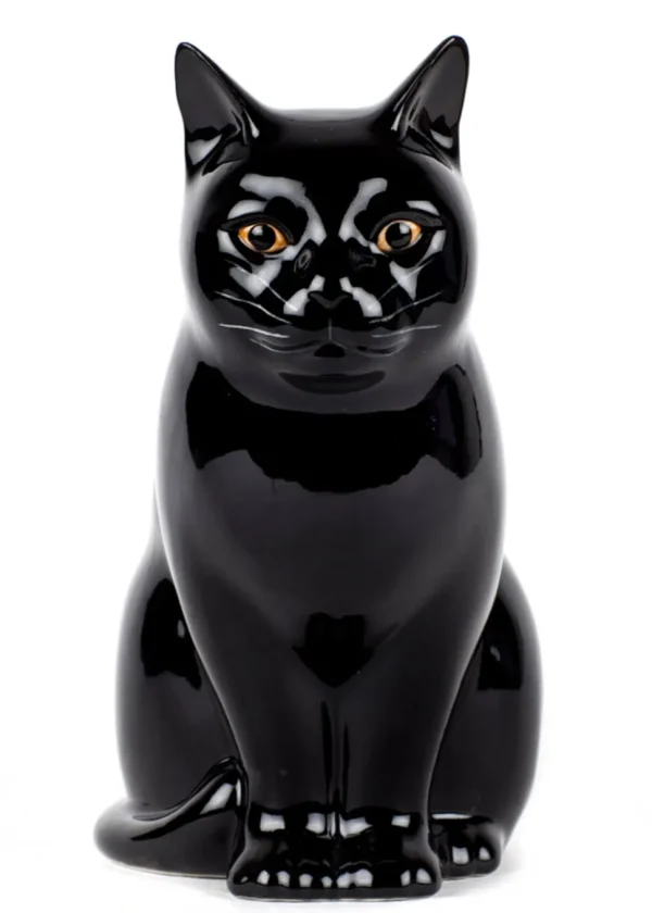 Succubus Home Animal Lucky Cat Small Vase Black